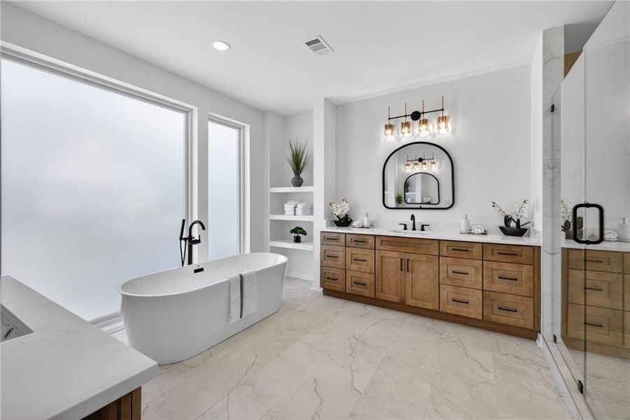 Furnished interior view inside a new home in , Atlanta (Image 36). Furnished interior view inside a new home in , Atlanta (Image 36).