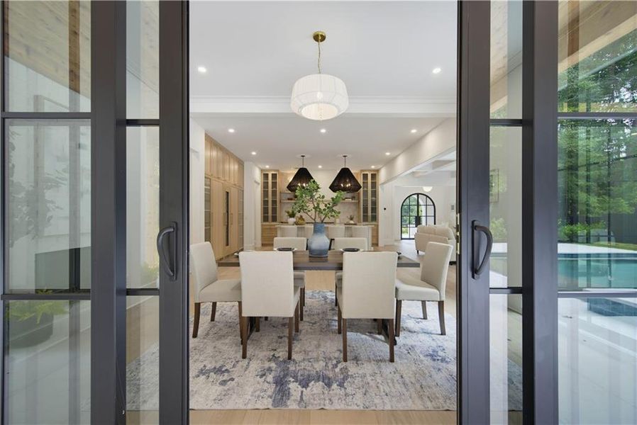 Furnished interior view inside a new home in , Atlanta (Image 11).