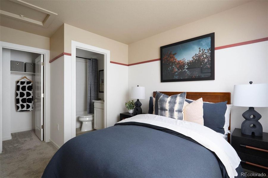 Furnished interior view inside a new home in , Lone Tree (Image 8). Furnished interior view inside a new home in , Lone Tree (Image 8).