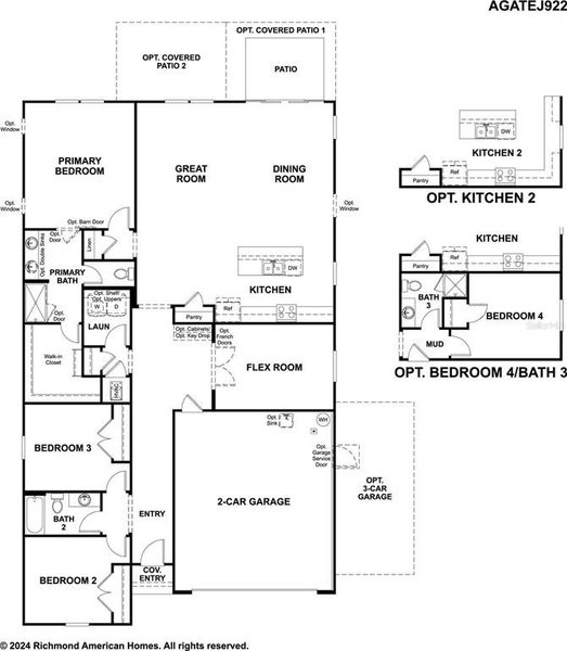 2D floor plan layout of this home in , Palm Coast, FL (Image 4).