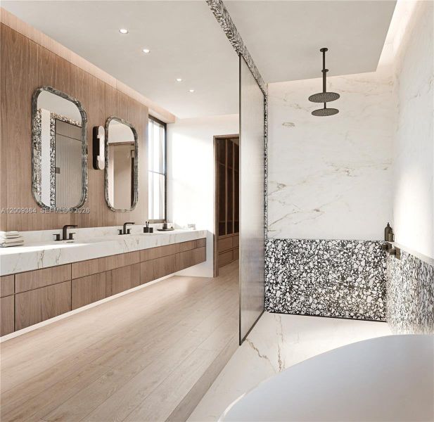 Furnished interior view inside a new home in , Miami (Image 7).