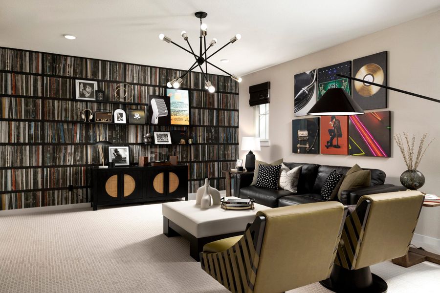 Representative furnished interior of a home built from the McKinney by Tri Pointe Homes in Lariat, Liberty Hill (Image 40).