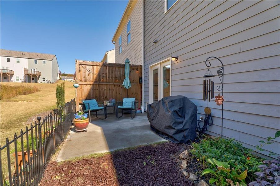 Exterior details and patio area of a home in , Dahlonega (Image 23).