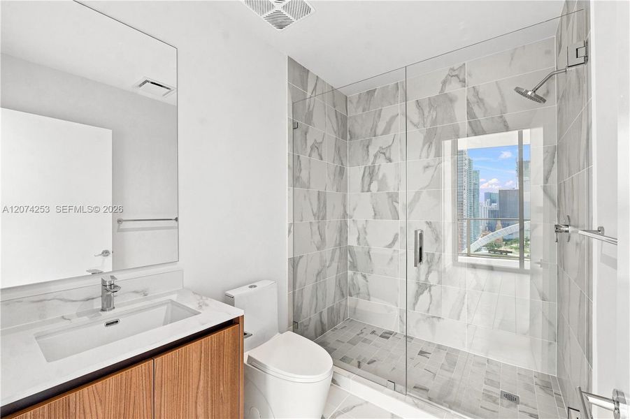 Furnished interior view inside a new home in , Miami (Image 17).