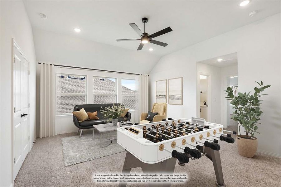 Furnished interior view inside a new home in Willow Wood, McKinney (Image 11).