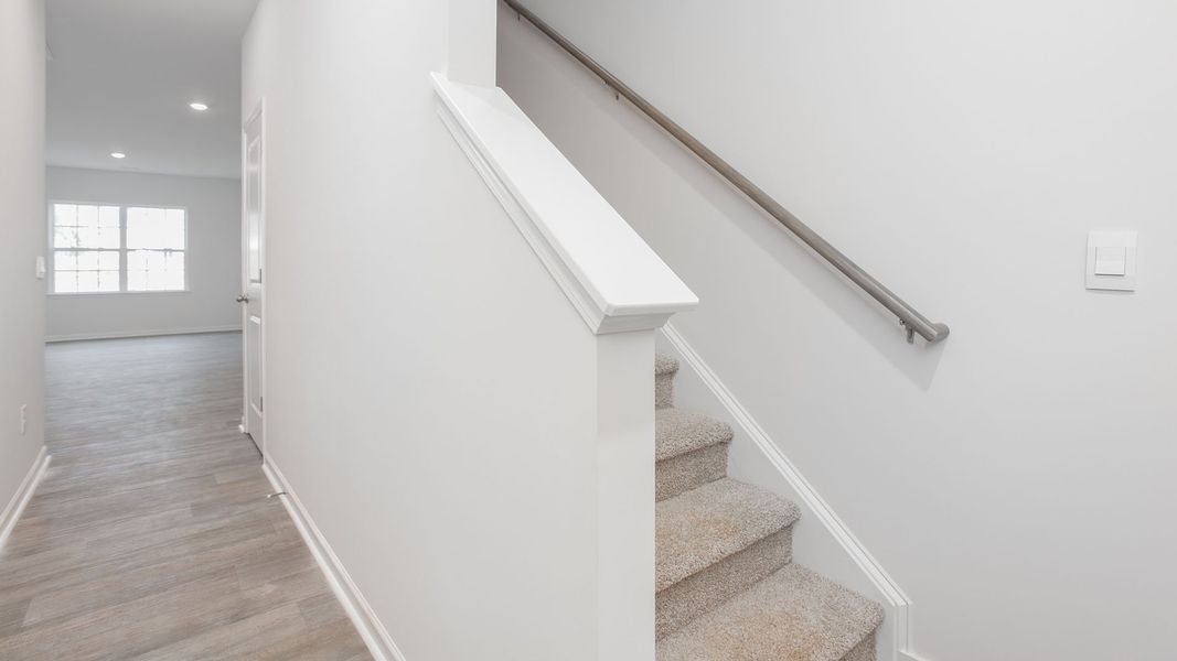 Spacious, unfurnished interior of a new home in The Gables at Edinborough Townes, Gibsonville (Image 11).