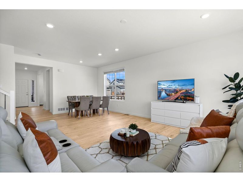 Furnished interior view inside a new home in Timnath Lakes, Timnath (Image 15). Furnished interior view inside a new home in Timnath Lakes, Timnath (Image 15).