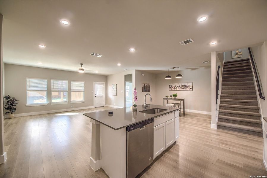 Furnished interior view inside a new home in Brookstone Creek, San Antonio (Image 10).
