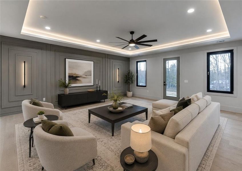 Furnished interior view inside a new home in , Buford (Image 24).