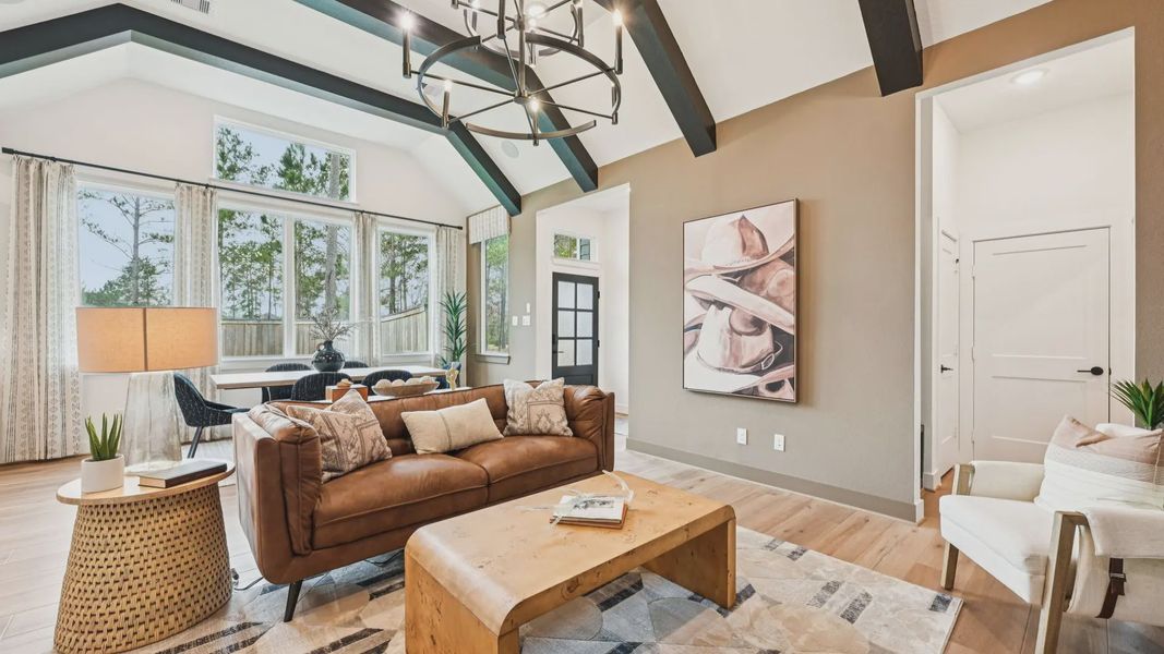 Representative furnished interior of a home built from the Tanlay by Chesmar Homes in Kresston Chateau, Montgomery (Image 7). Representative furnished interior of a home built from the Tanlay by Chesmar Homes in Kresston Chateau, Montgomery (Image 7).