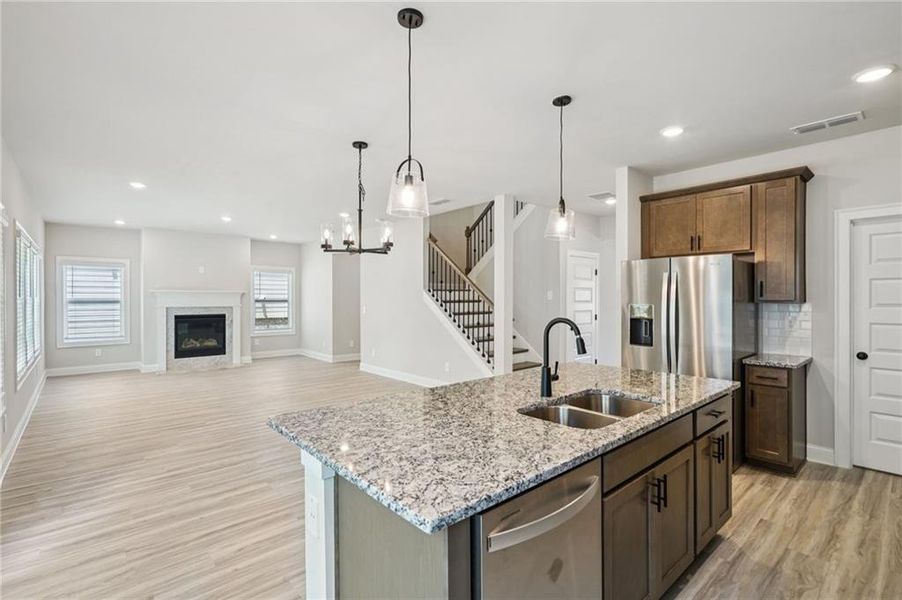 Furnished interior view inside a new home in Martin Springs - Estate Series, Lawrenceville (Image 4).