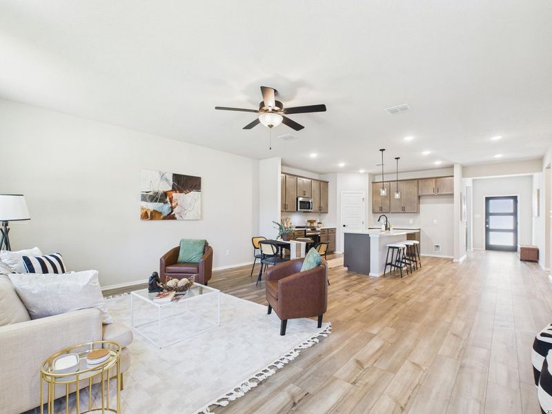Furnished interior view inside a new home in Bricewood, San Antonio (Image 21).