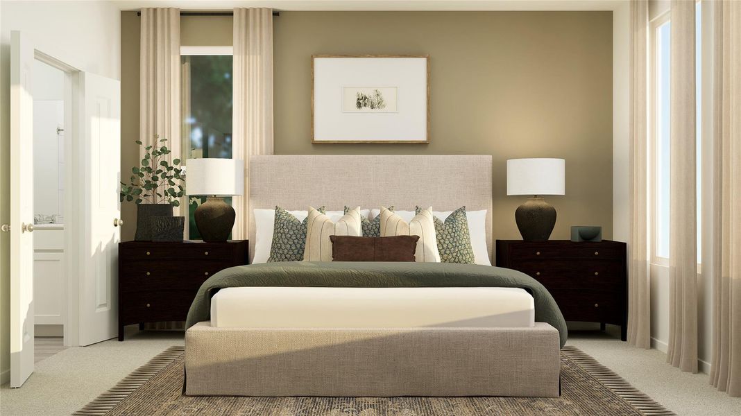 Furnished interior view inside a new home in Meadowlark Preserve, Pflugerville (Image 20).