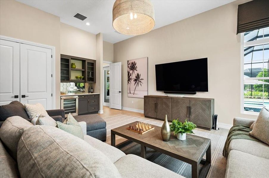 Furnished interior view inside a new home in , Lakewood Ranch (Image 58). Furnished interior view inside a new home in , Lakewood Ranch (Image 58).