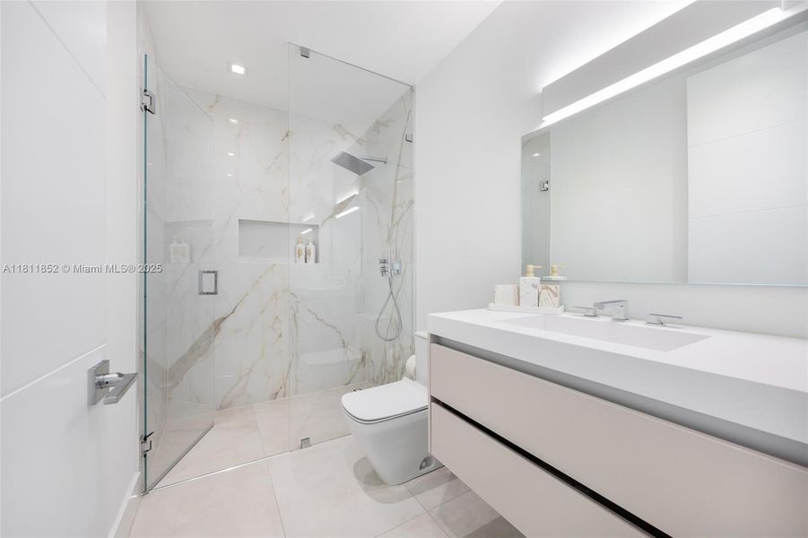 Furnished interior view inside a new home in , Miami Beach (Image 42). Furnished interior view inside a new home in , Miami Beach (Image 42).