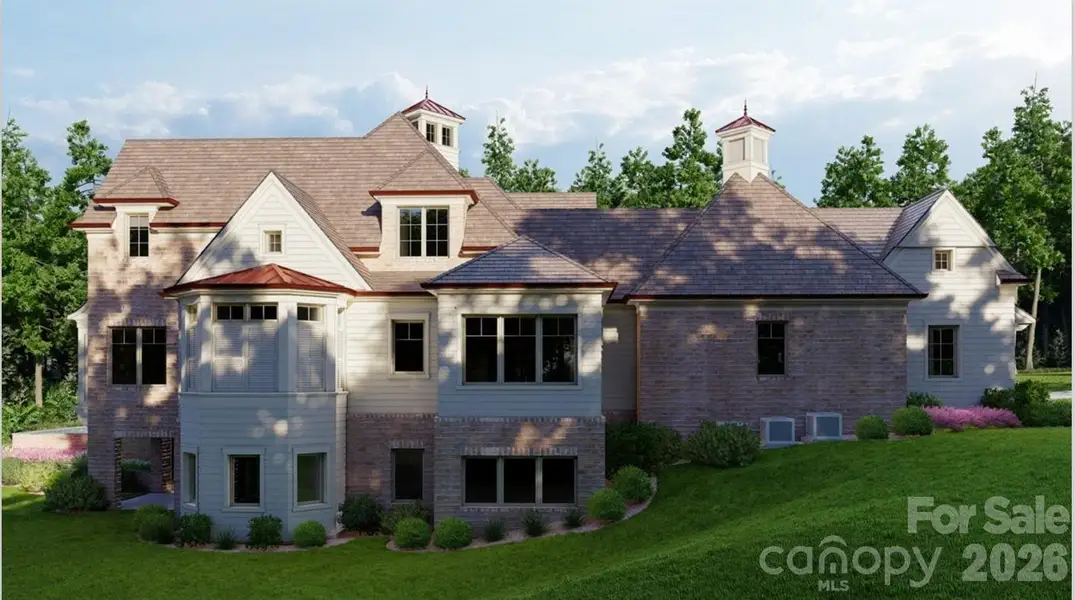 Front exterior of a new home in , Cornelius, NC, highlighting curb appeal (Image 6).