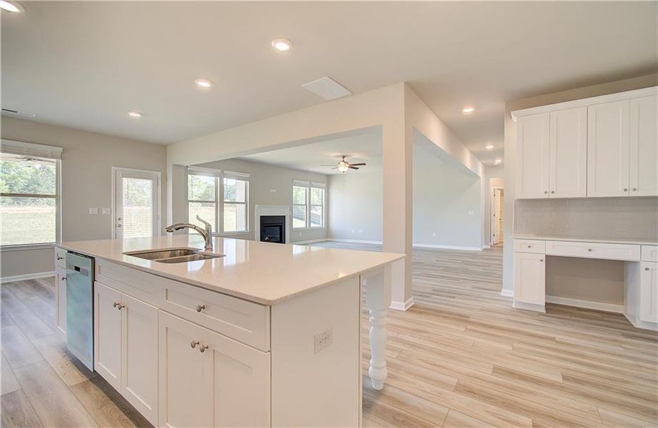 Furnished interior view inside a new home in Cambria at Traditions, Hampton (Image 2). Furnished interior view inside a new home in Cambria at Traditions, Hampton (Image 2).
