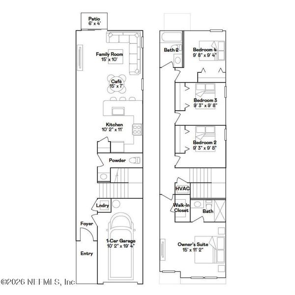 2D floor plan layout of this home in , Orange Park, FL (Image 4).