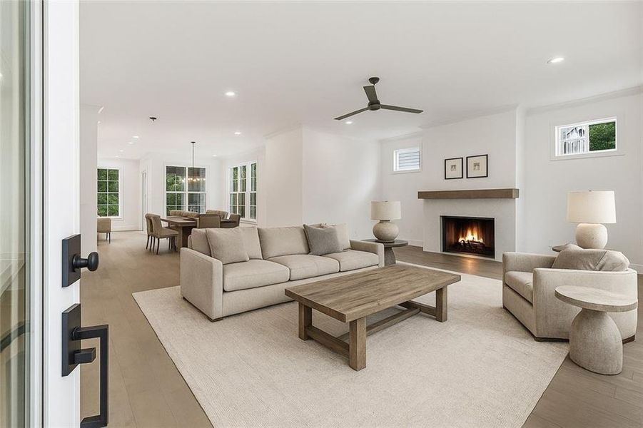 Furnished interior view inside a new home in , Roswell (Image 7).