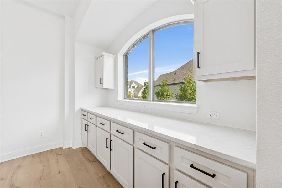 Furnished interior view inside a new home in South Pointe Cottage Series, Mansfield (Image 8). Furnished interior view inside a new home in South Pointe Cottage Series, Mansfield (Image 8).