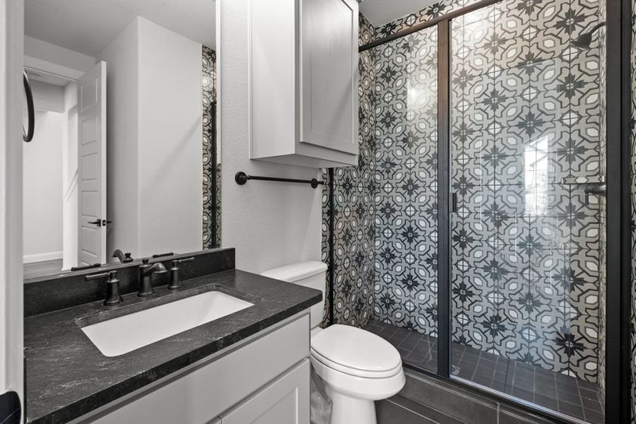 Representative furnished interior of a home built from the Bradley by Landon Homes in East Village - Classic Series, Frisco (Image 59). Representative furnished interior of a home built from the Bradley by Landon Homes in East Village - Classic Series, Frisco (Image 59).