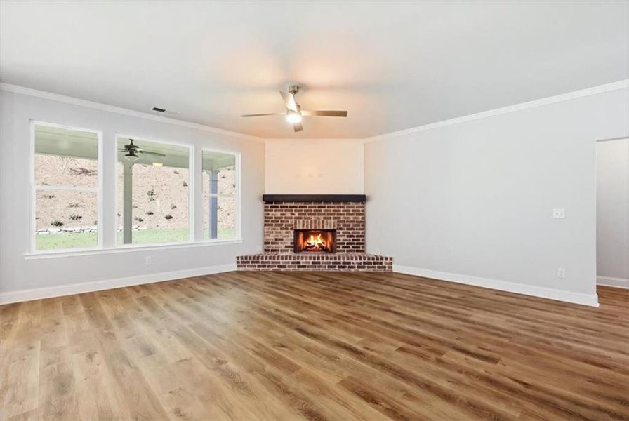 Spacious, unfurnished interior of a new home in Bradley Gin, Monroe (Image 42).