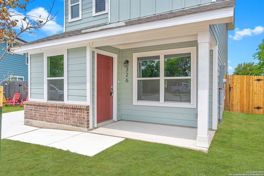 Front exterior of a new home in , Seguin, TX, highlighting curb appeal (Image 2). Front exterior of a new home in , Seguin, TX, highlighting curb appeal (Image 2).