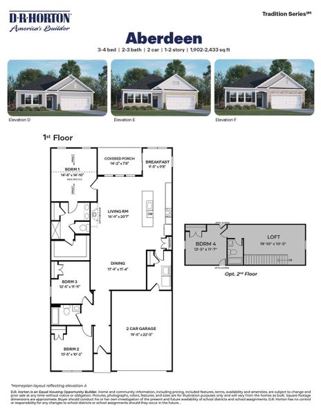 2D floor plan layout of this home in West New Bern, New Bern, NC (Image 3).