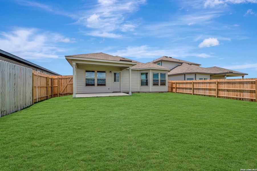 Exterior details and patio area of a home in Meadows at Clear Springs, New Braunfels (Image 3). Exterior details and patio area of a home in Meadows at Clear Springs, New Braunfels (Image 3).