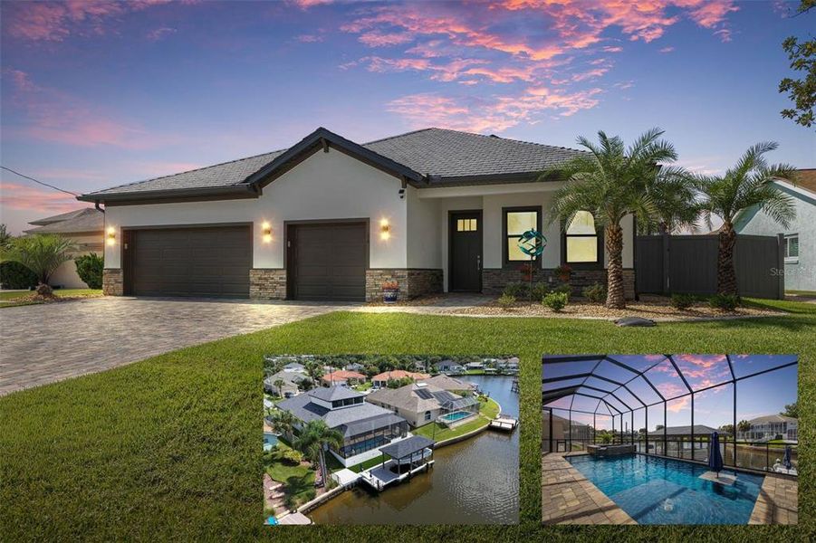 Front exterior of a new home in , Palm Coast, FL, highlighting curb appeal (Image 1). Front exterior of a new home in , Palm Coast, FL, highlighting curb appeal (Image 1).