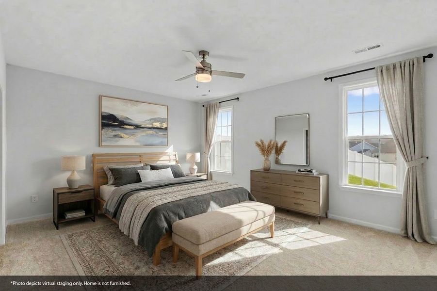 Furnished interior view inside a new home in Hanes Lake, Winston-Salem (Image 10).