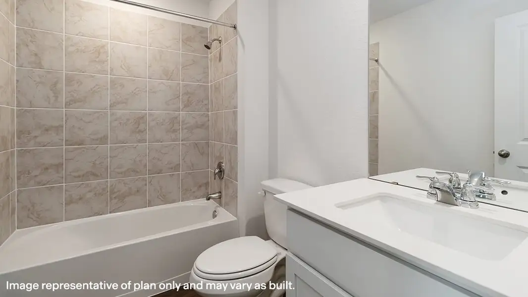 Furnished interior view inside a new home in Lucero, San Antonio (Image 11).