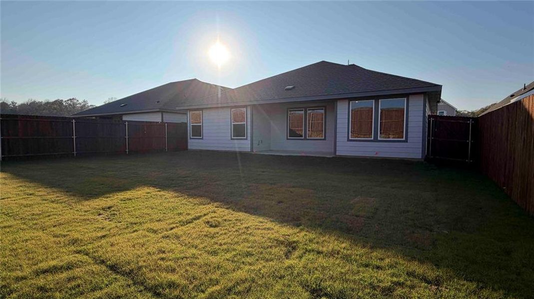 Exterior details and patio area of a home in Blaire Lake, Tyler (Image 3). Exterior details and patio area of a home in Blaire Lake, Tyler (Image 3).