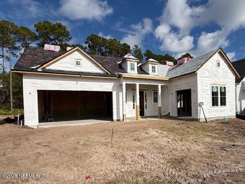 In-progress construction of a new home in Amelia National Country Club, Fernandina Beach, FL (Image 36).