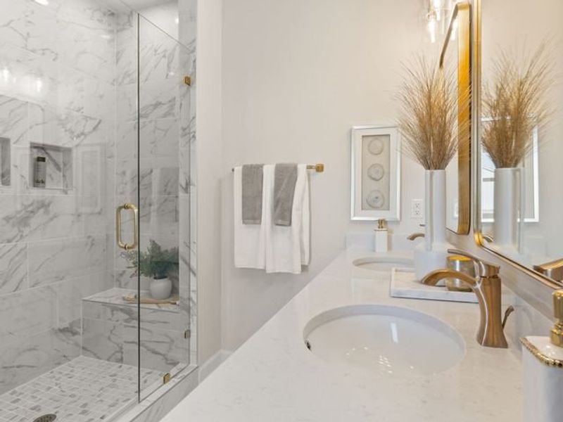 Representative furnished interior of a home built from the Montcrest by True Homes in White Oak Creek Crossing, Angier (Image 24).