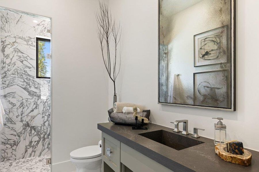 Furnished interior view inside a new home in , Spicewood (Image 31).