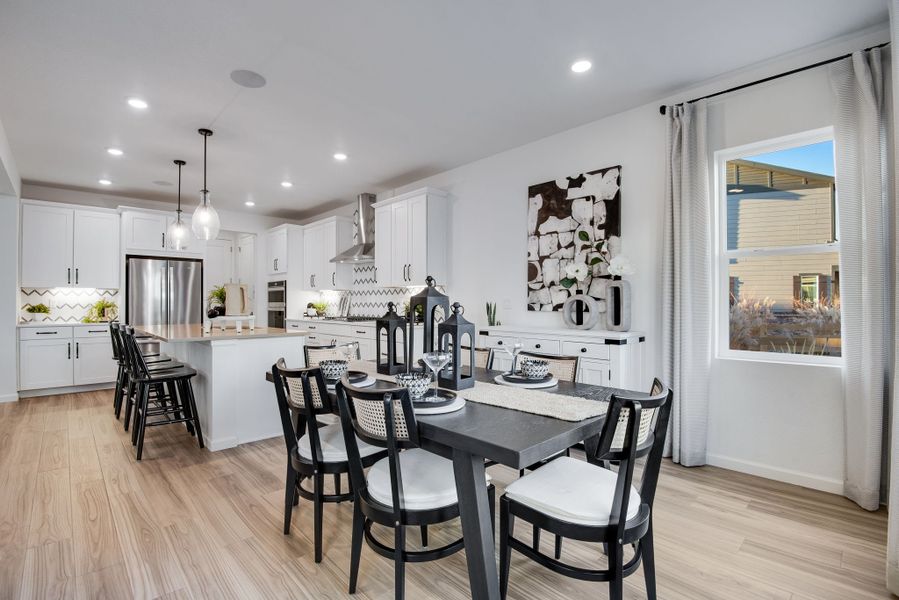 Furnished interior view inside a new home in Reunion, Commerce City (Image 15).