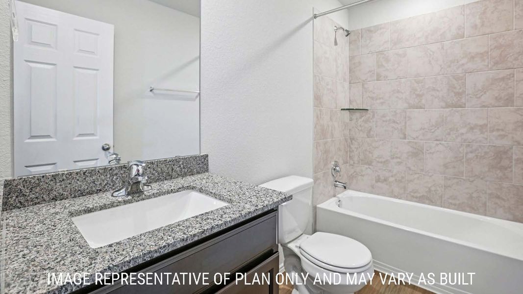 Representative furnished interior of a home built from the Barton by D.R. Horton in Pecan Creek, Temple (Image 11).