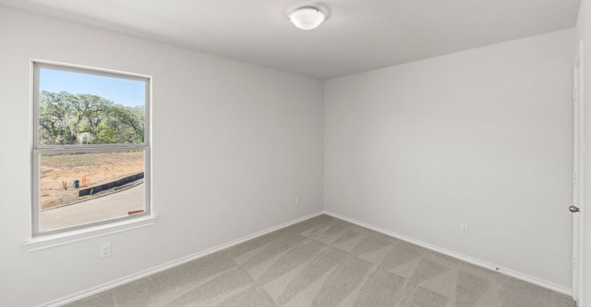 Representative exterior photo of a completed home built from the Raleigh by Impression Homes in Keeneland, Aubrey, TX (Image 20). Representative exterior photo of a completed home built from the Raleigh by Impression Homes in Keeneland, Aubrey, TX (Image 20).