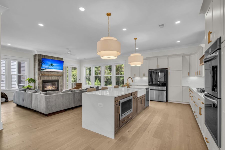 Furnished interior view inside a new home in Overlook at Copahee Sound, Awendaw (Image 6).