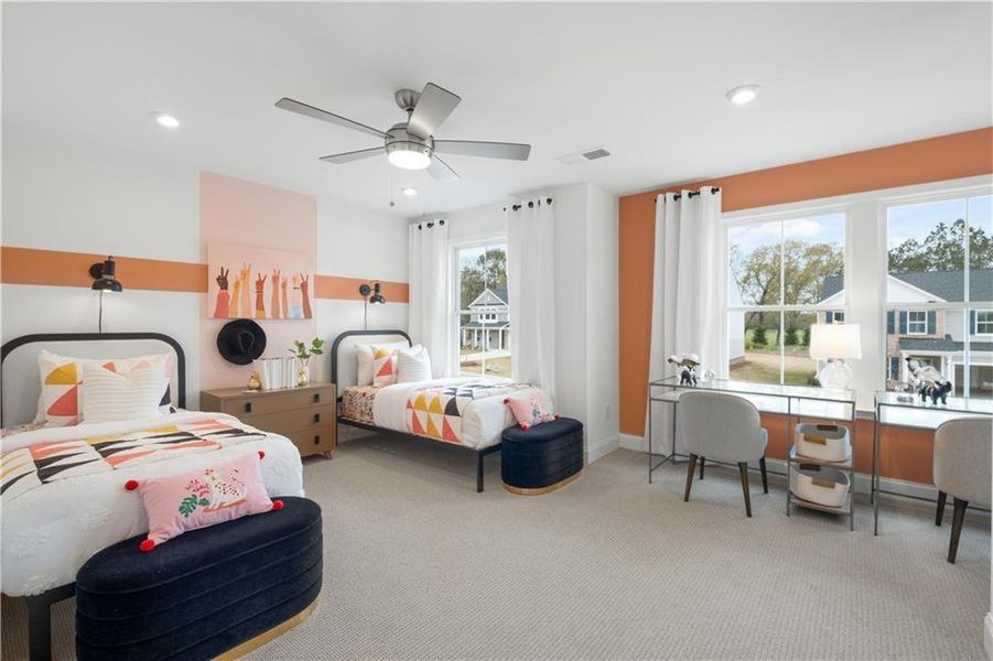 Furnished interior view inside a new home in Briar Creek, Atlanta (Image 18).