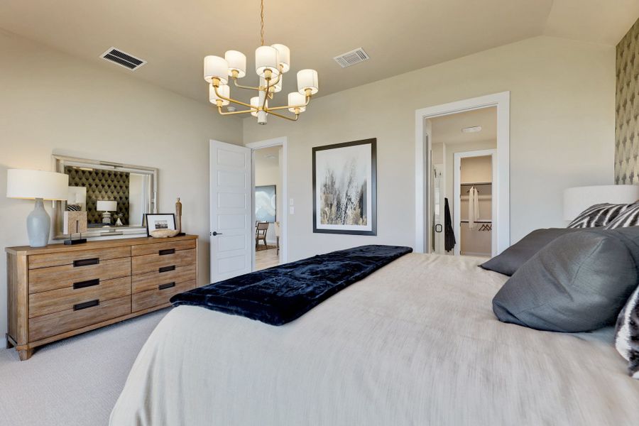 Representative furnished interior of a home built from the Lanport by Scott Felder Homes in Flora, Hutto (Image 11).