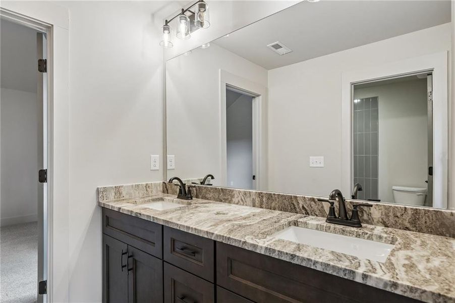 Furnished interior view inside a new home in Steeplechase, Hoschton (Image 11).
