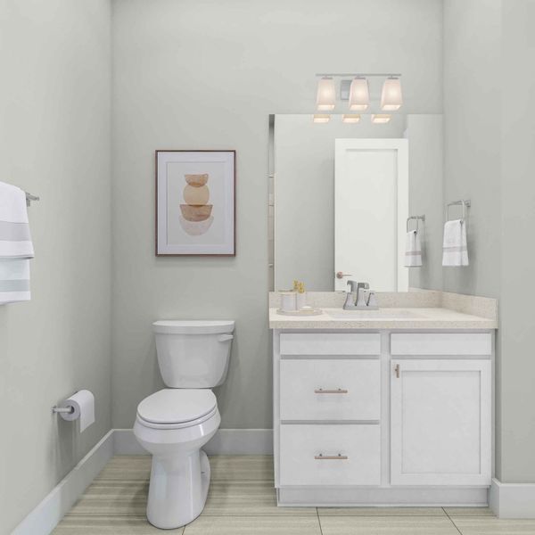 Representative furnished interior of a home built from the Hawthorn by Tri Pointe Homes in Arbor Collection At Park Central, Georgetown (Image 6).