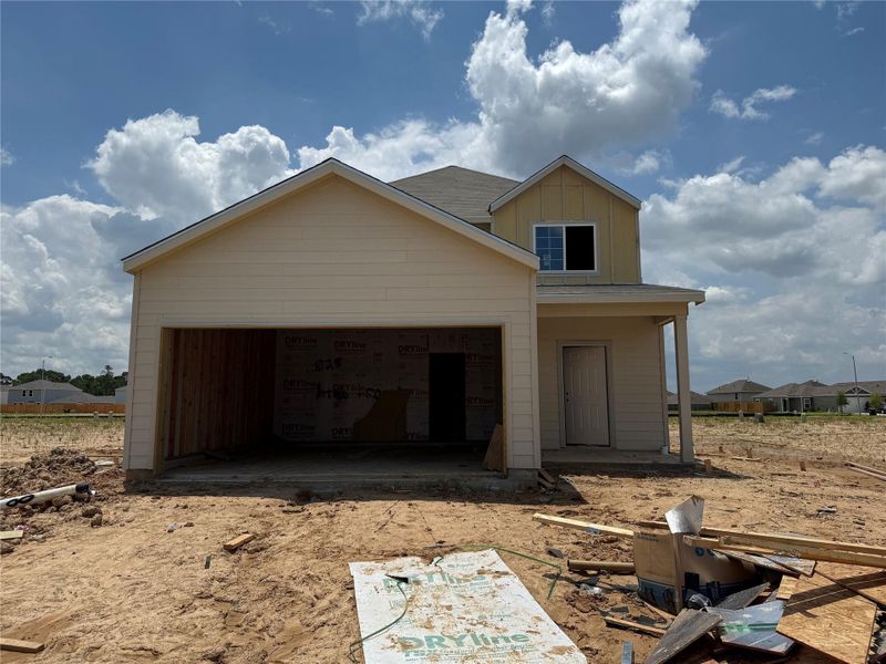 Front exterior of a new home in Wayside Village, Houston, TX, highlighting curb appeal (Image 2). Front exterior of a new home in Wayside Village, Houston, TX, highlighting curb appeal (Image 2).