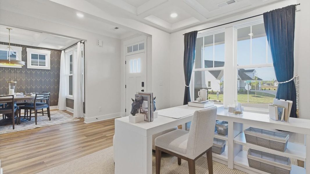 Furnished interior view inside a new home in Kayfield at Midway, Anderson (Image 13).