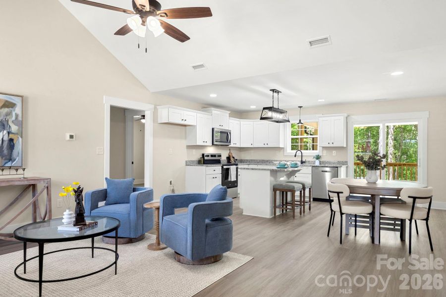 Furnished interior view inside a new home in , York (Image 5).