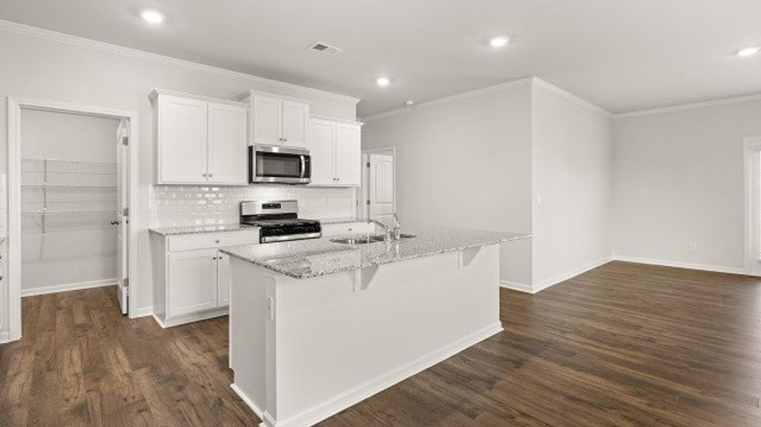Furnished interior view inside a new home in Mableton Station, Mableton (Image 3).