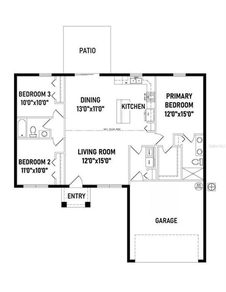 2D floor plan layout of this home in , Ocala, FL (Image 5).