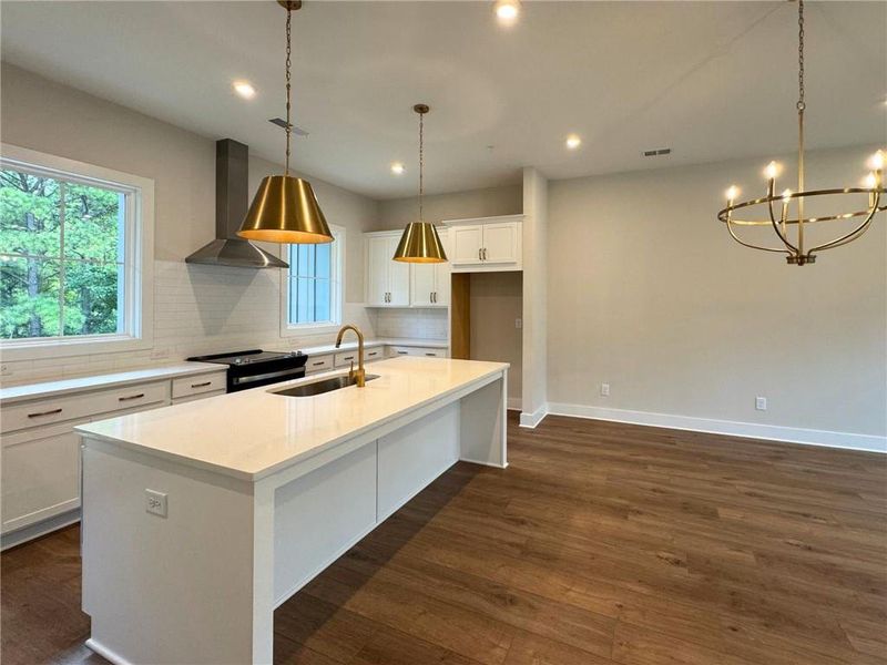 Furnished interior view inside a new home in , Alpharetta (Image 4). Furnished interior view inside a new home in , Alpharetta (Image 4).